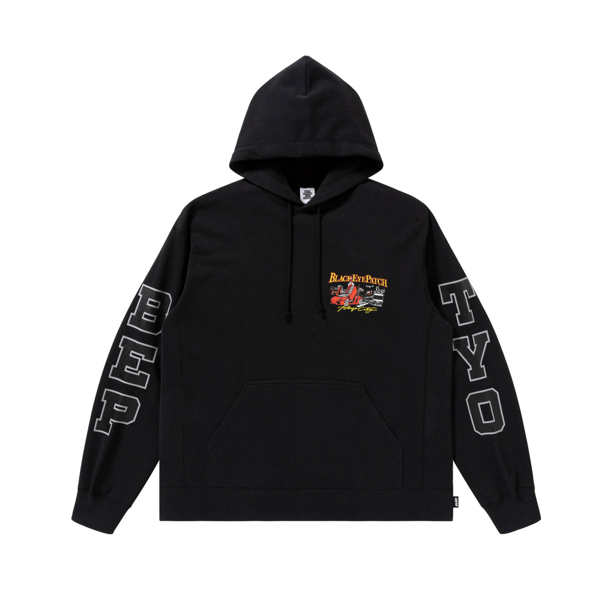 TOKYO SOUVENIR HOODIE BLACK – BlackEyePatch