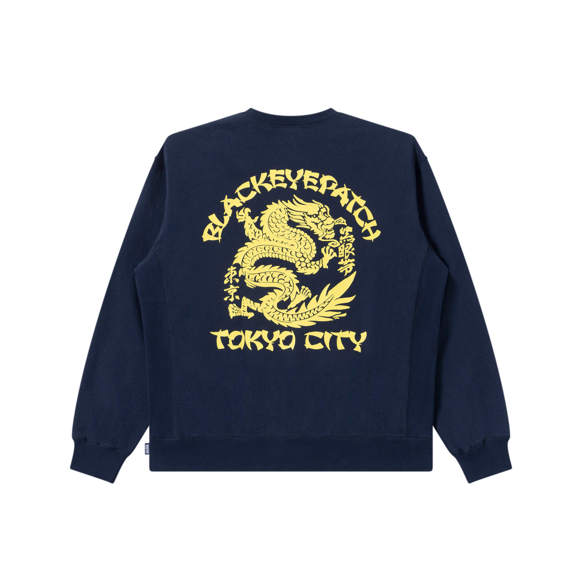 ANGRY DRAGON CREW SWEAT NAVY – BlackEyePatch