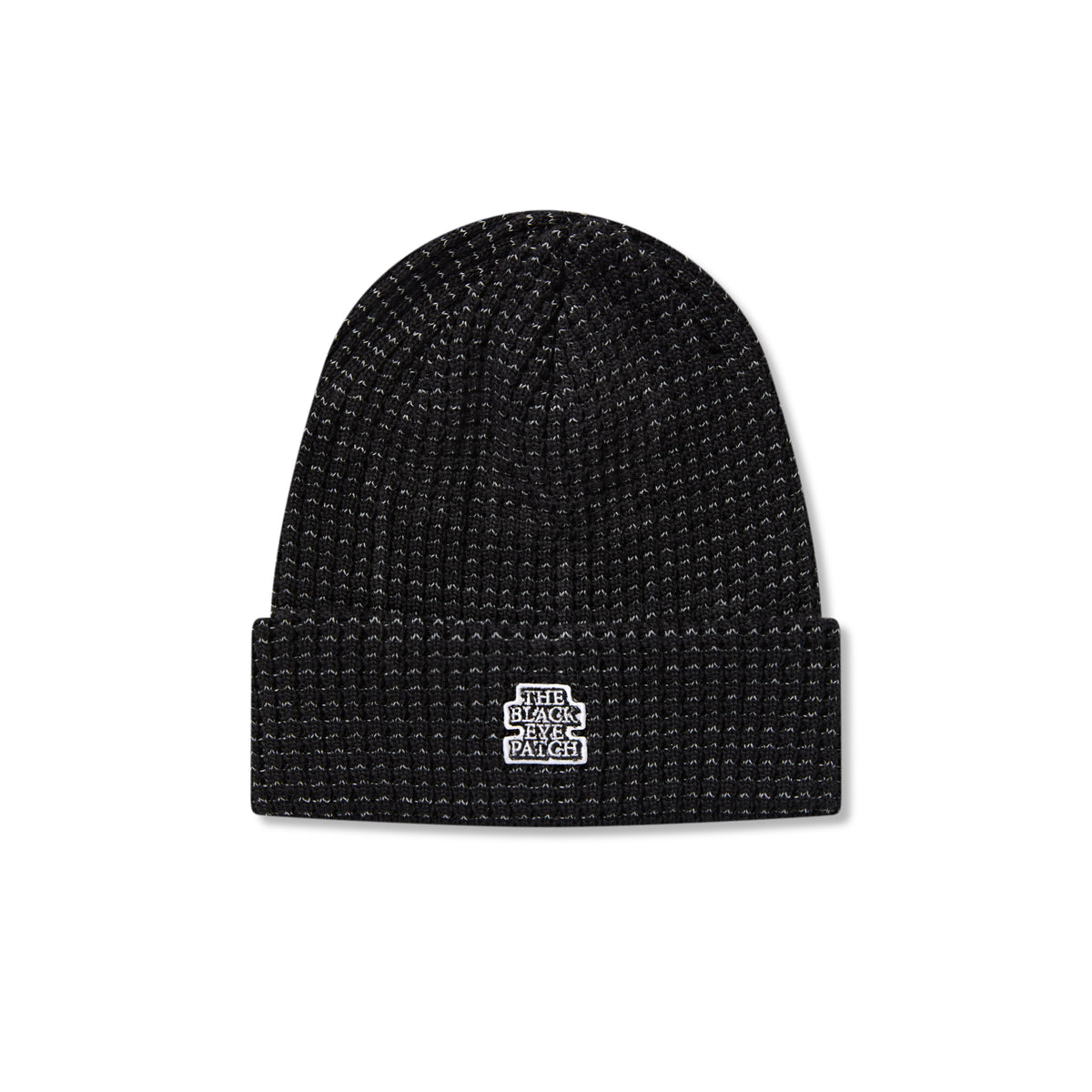 OG LABEL REFLECTOR WOVEN BEANIE BLACK – BlackEyePatch