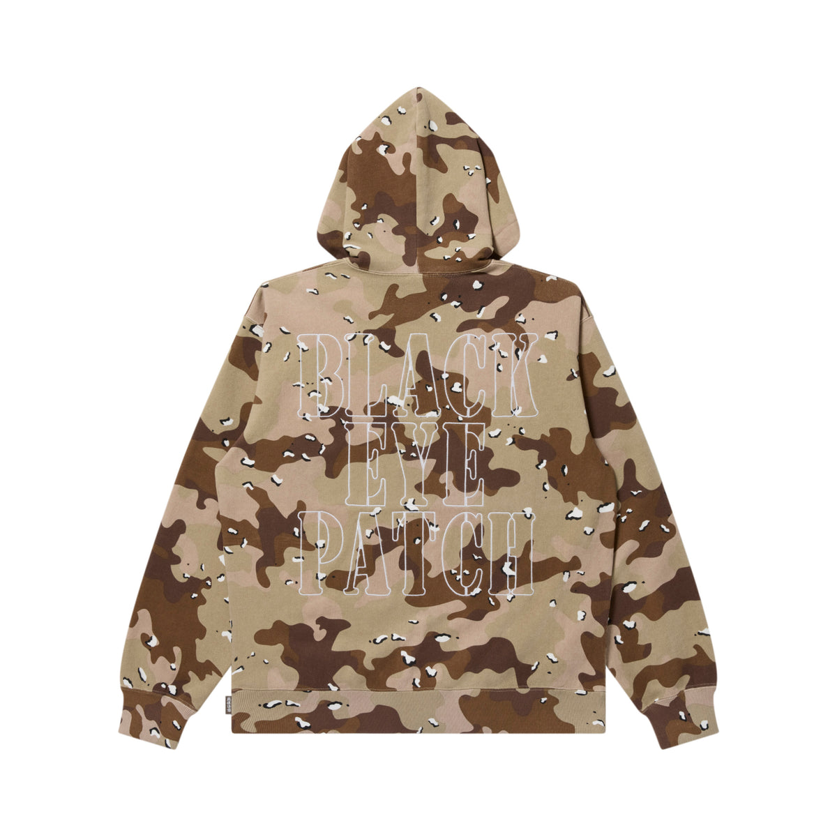 STENCIL LOGO EMBROIDERED ZIP HOODIE DESERT CAMO – BlackEyePatch