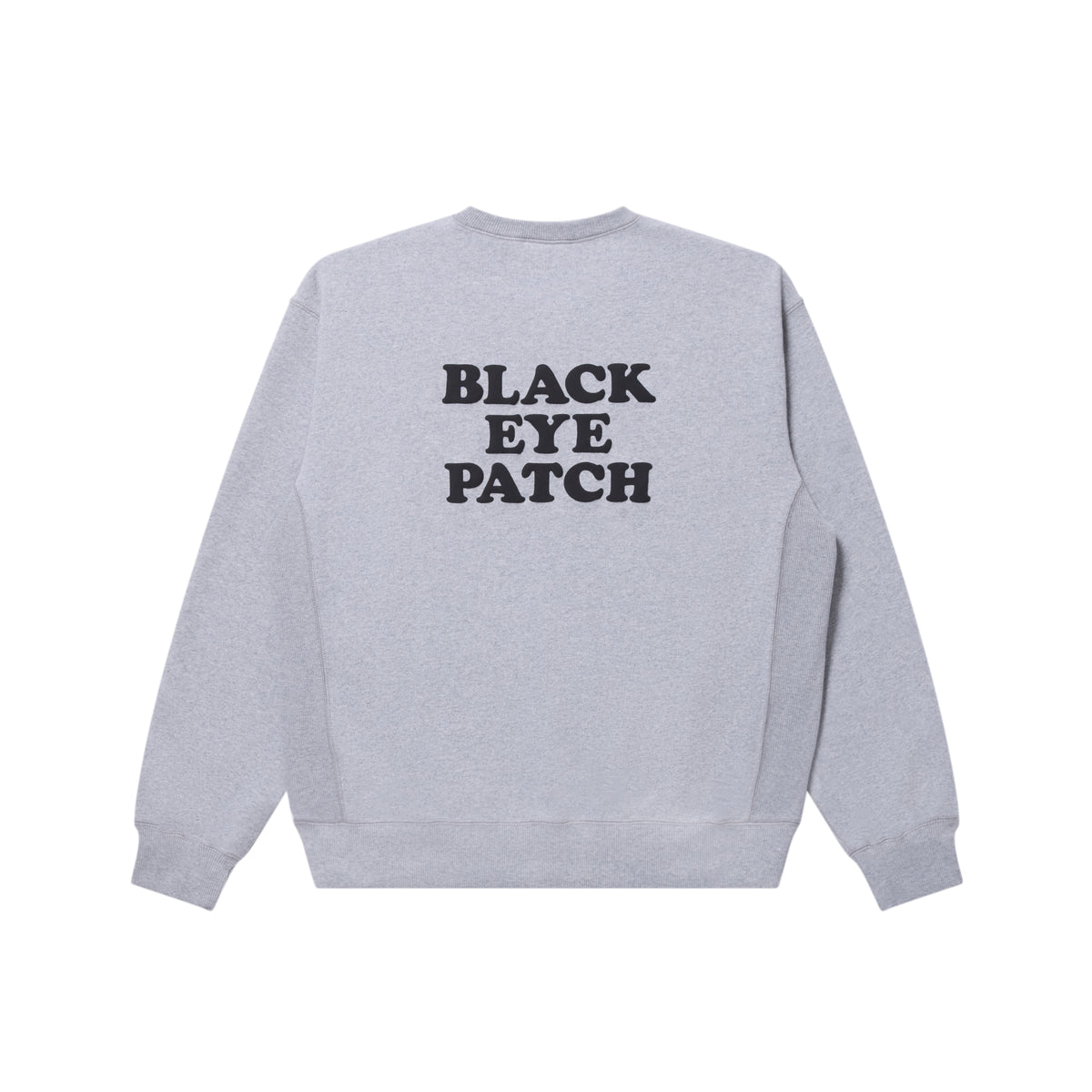 HUSTLE HARD CREW SWEAT HEATHER GRAY – BlackEyePatch