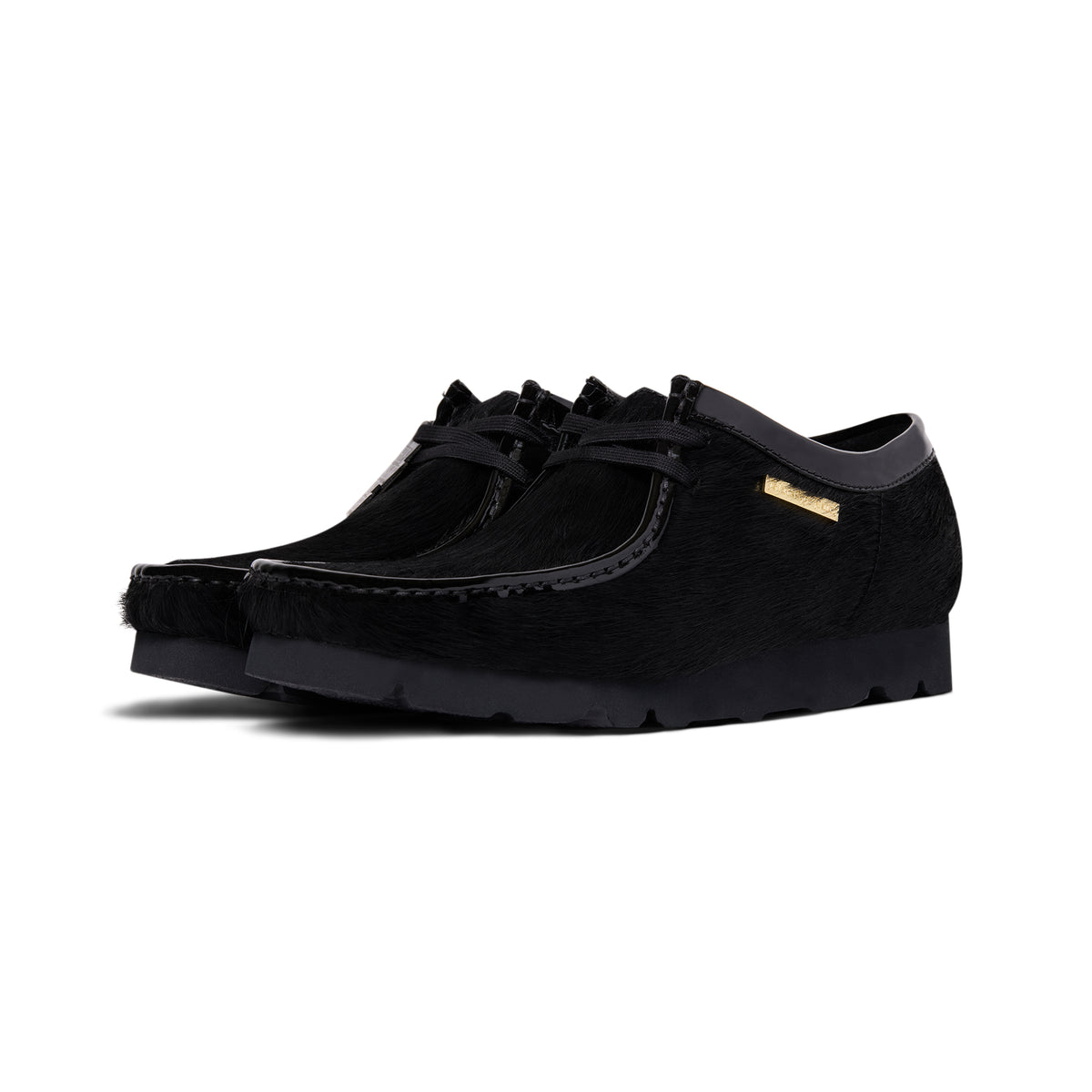 BlackEyePatch atmos Clarks ワラビー Clarks Wallabee Black Hair On BlackEyePatch atmos