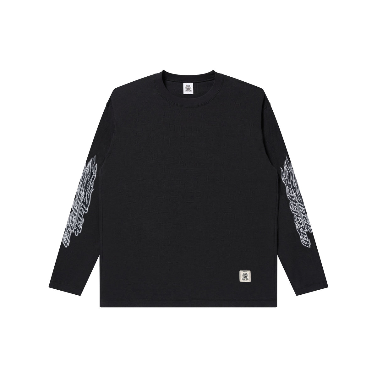 FLAME LOGO THERMAL L/S TEE BLACK – BlackEyePatch