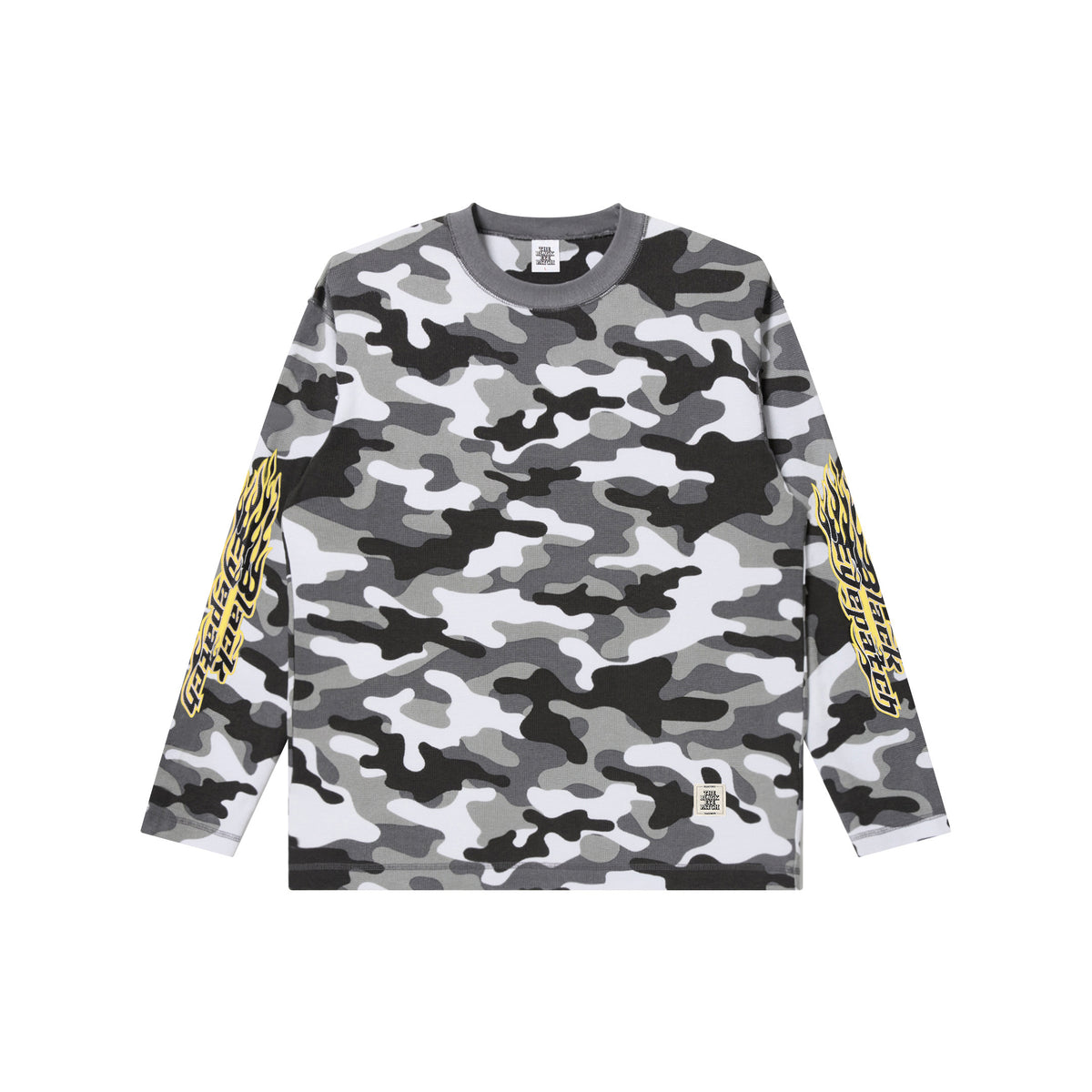 FLAME LOGO THERMAL L/S TEE CITY CAMO – BlackEyePatch