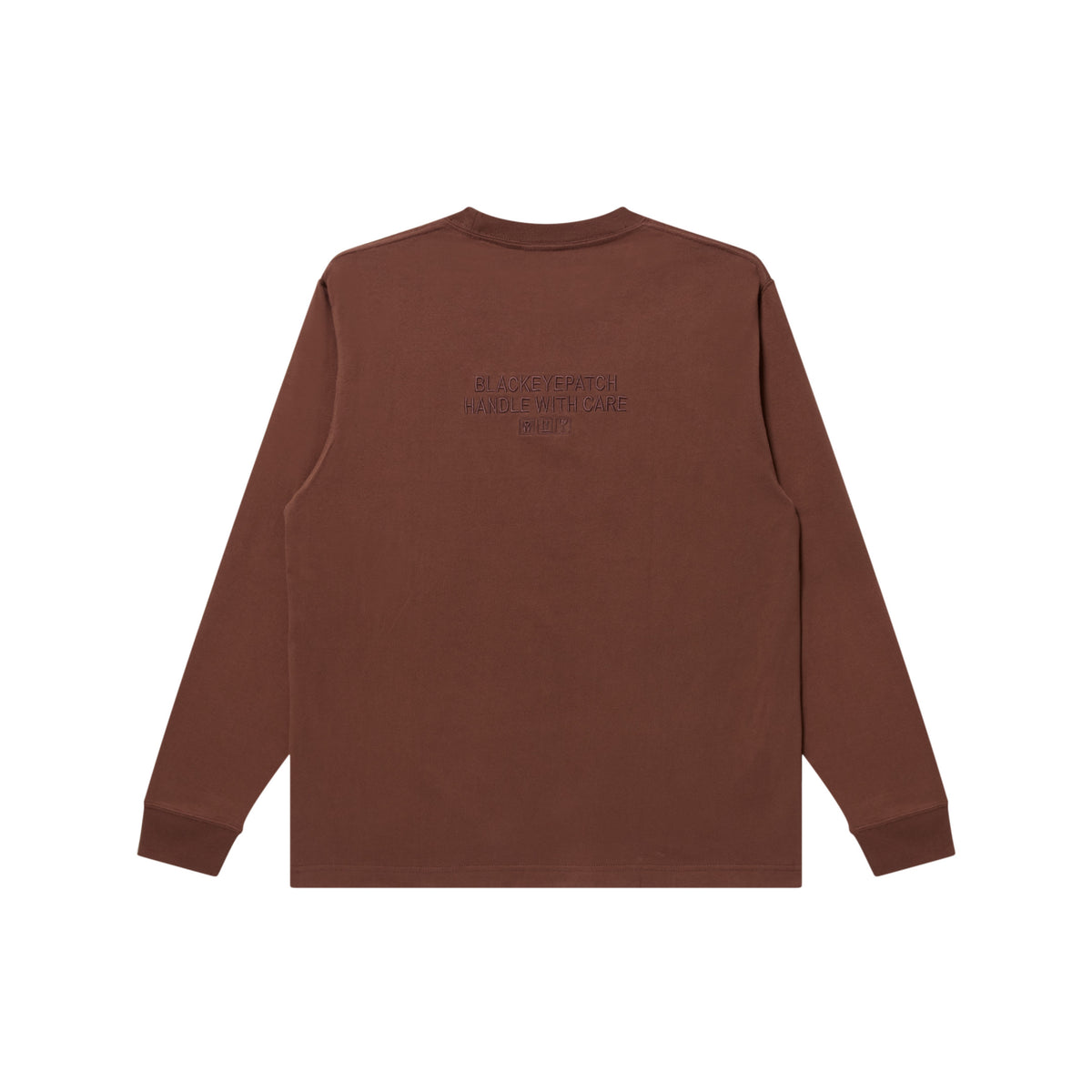 HWC SAME COLOR EMBROIDERED L/S TEE BROWN – BlackEyePatch