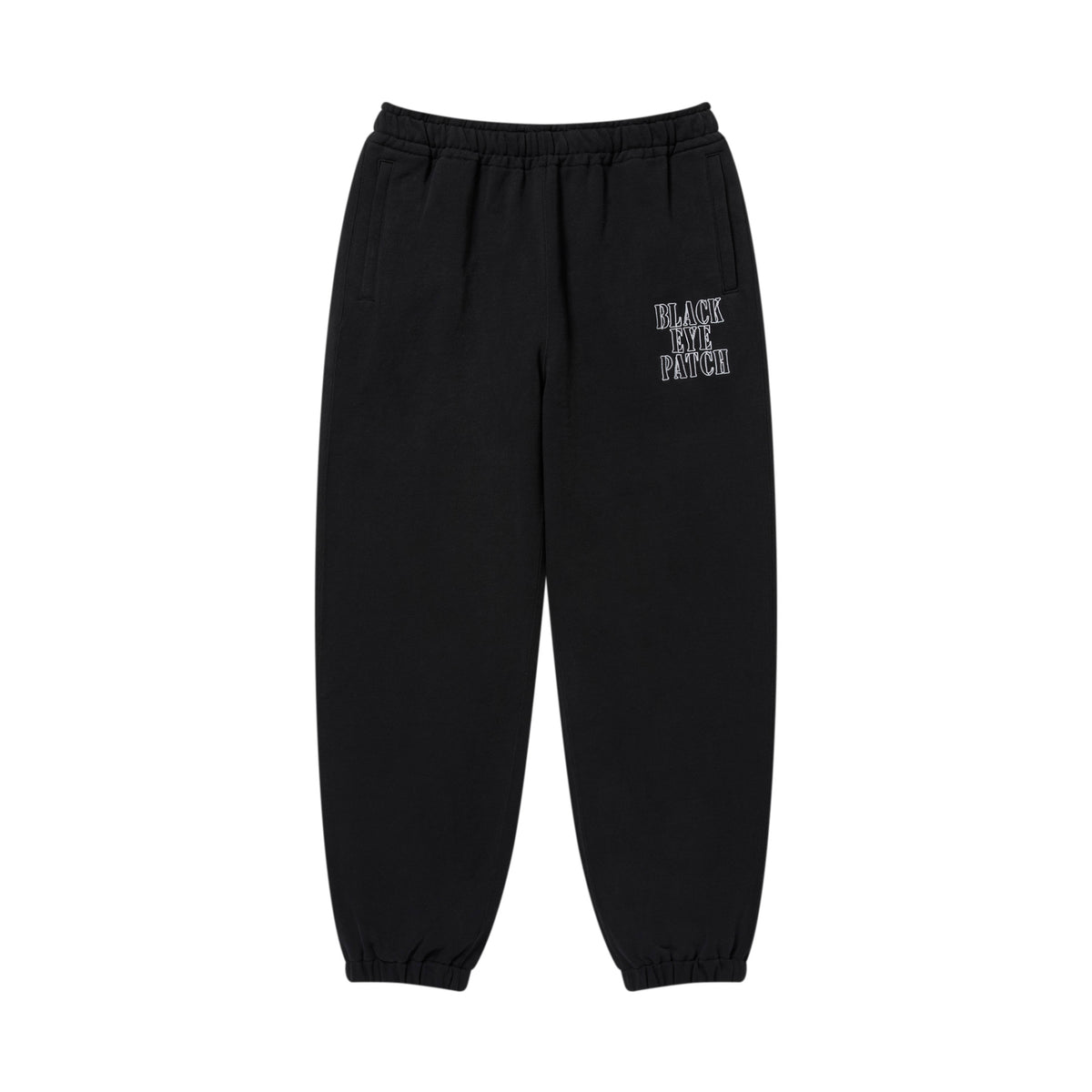 thisisneverthat blackeyepatch ブラックパンツ M STENCIL LOGO EMBROIDERED SWEAT PANTS BLACK – BlackEyePatch