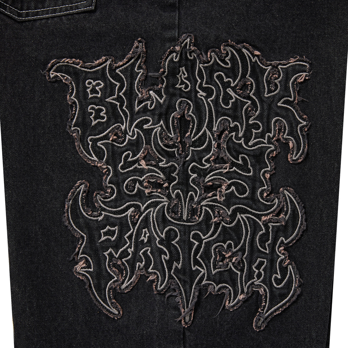 METAL LOGO EXTRA BAGGY JEANS BLACK – BlackEyePatch