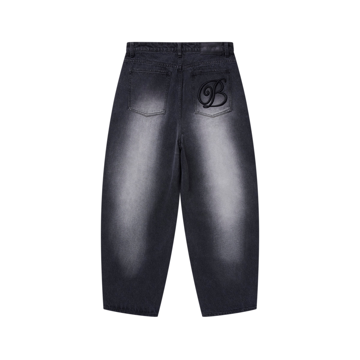 極美品ブラックアイパッチ　Bエンブレムエクストラバギーデニムパンツ　XL B EMBLEM EXTRA BAGGY JEANS BLACK – BlackEyePatch