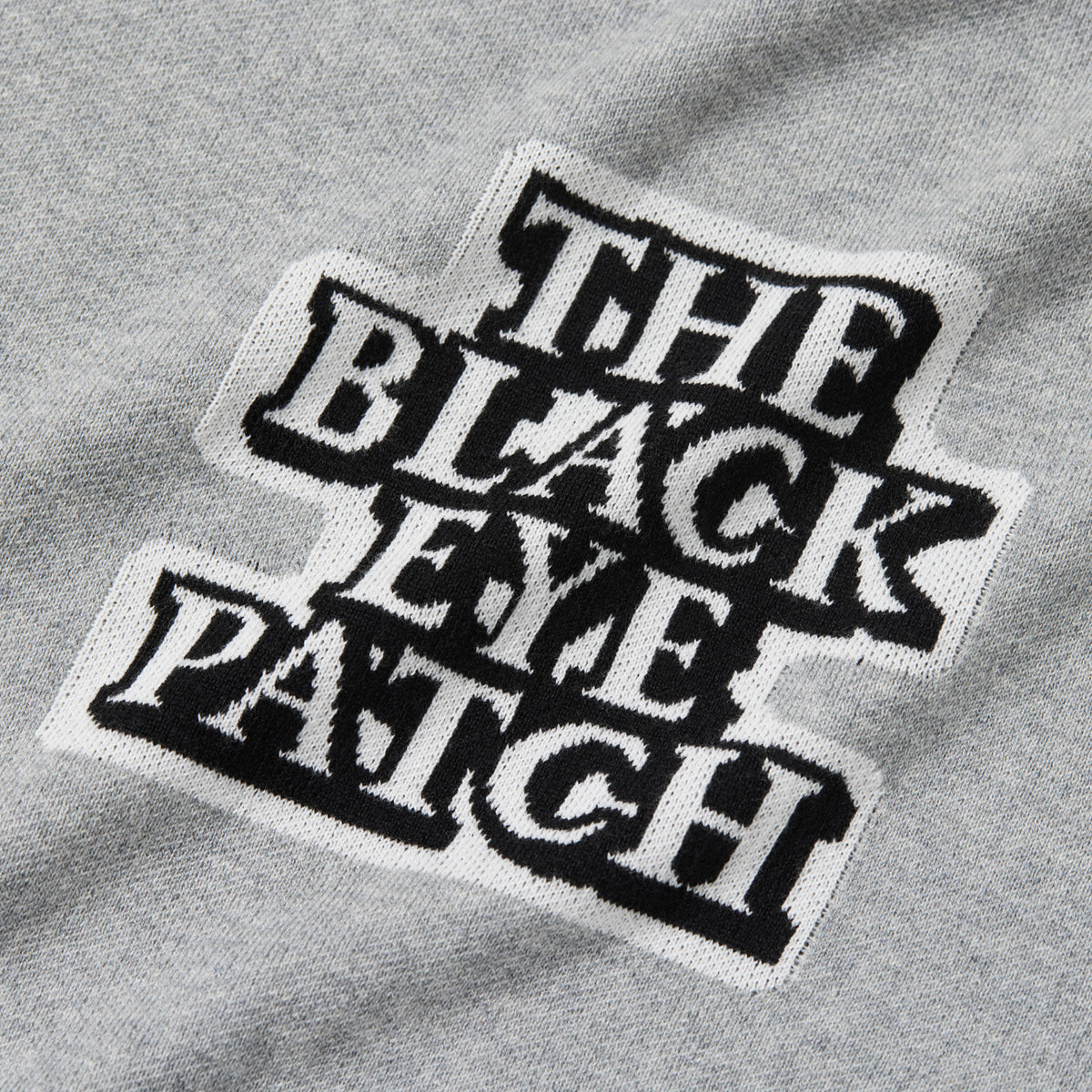 OG LABEL KNIT SWEATER GRAY – BlackEyePatch