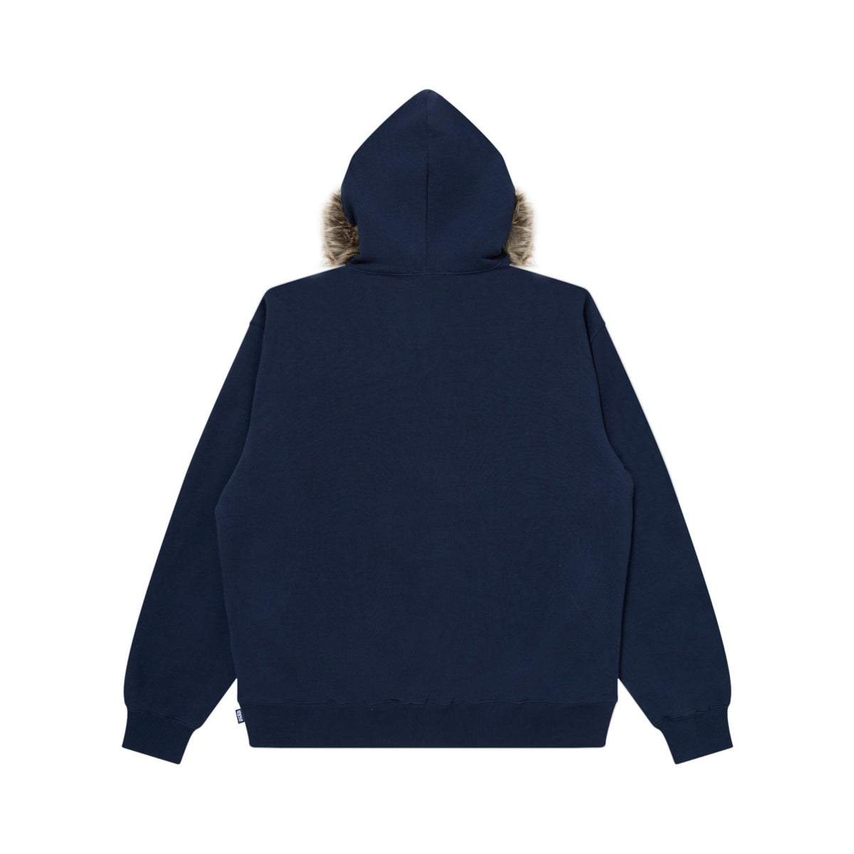 FAUX FUR HOODED HWC ZIP HOODIE NAVY – BlackEyePatch