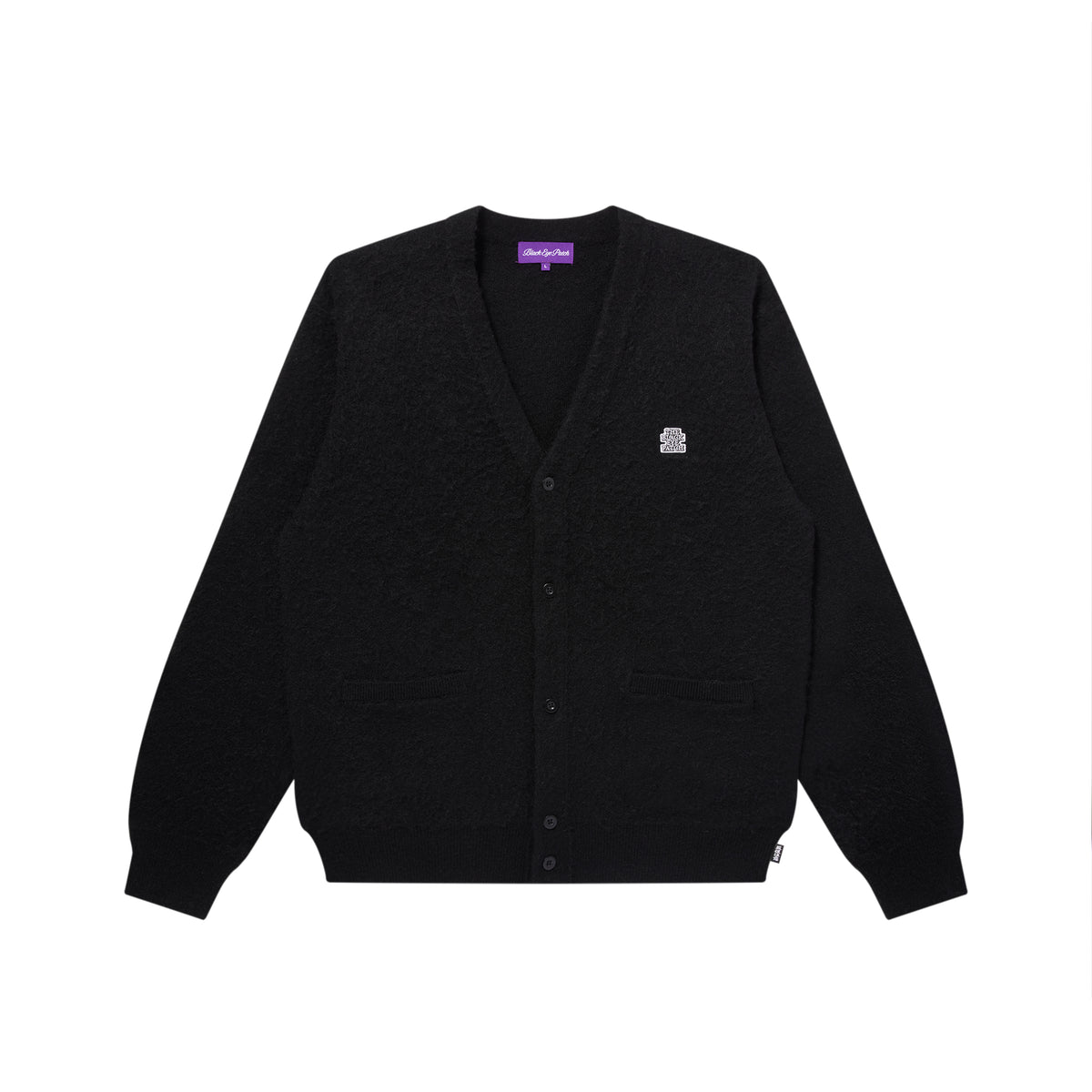 OG LABEL MOHAIR CARDIGAN BLACK – BlackEyePatch