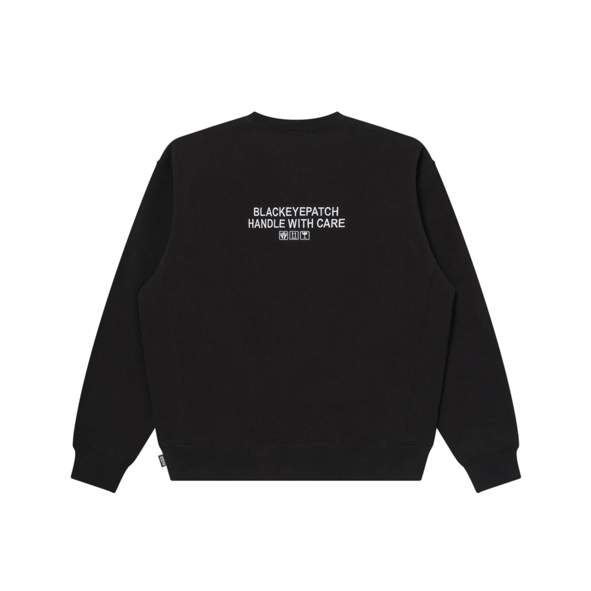 HWC GESTURE LABEL CREW SWEAT BLACK – BlackEyePatch