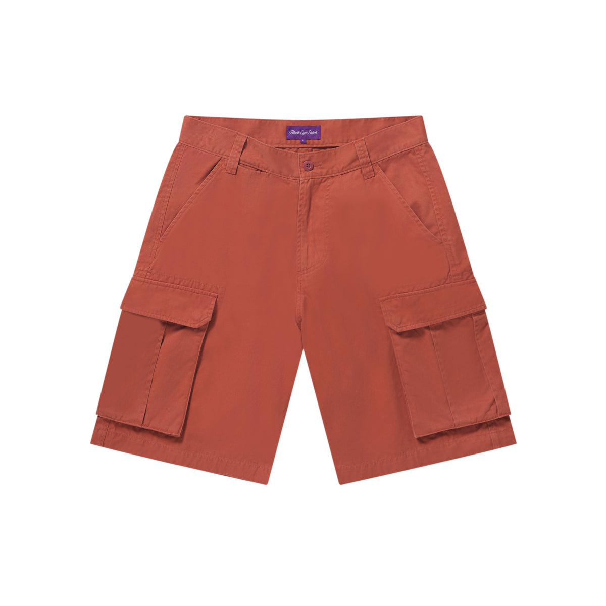 OG LABEL WASHED CARGO BAGGY SHORTS APRICOT – BlackEyePatch