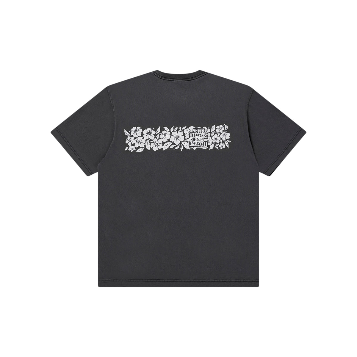 HIBISCUS STRIPE OG LABEL TEE WASHED BLACK – BlackEyePatch