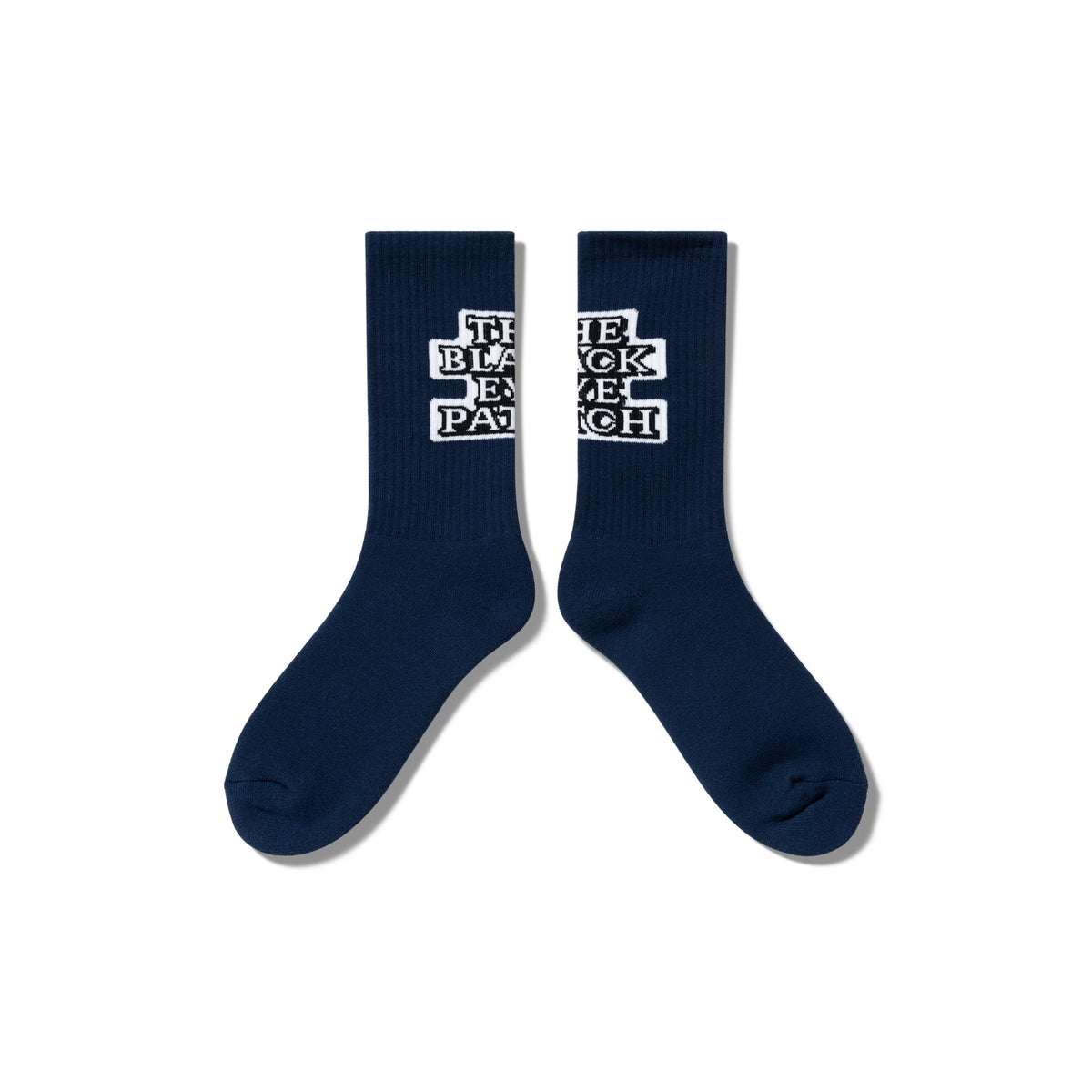 black eye patch OG label socks ネイビー - ソックス