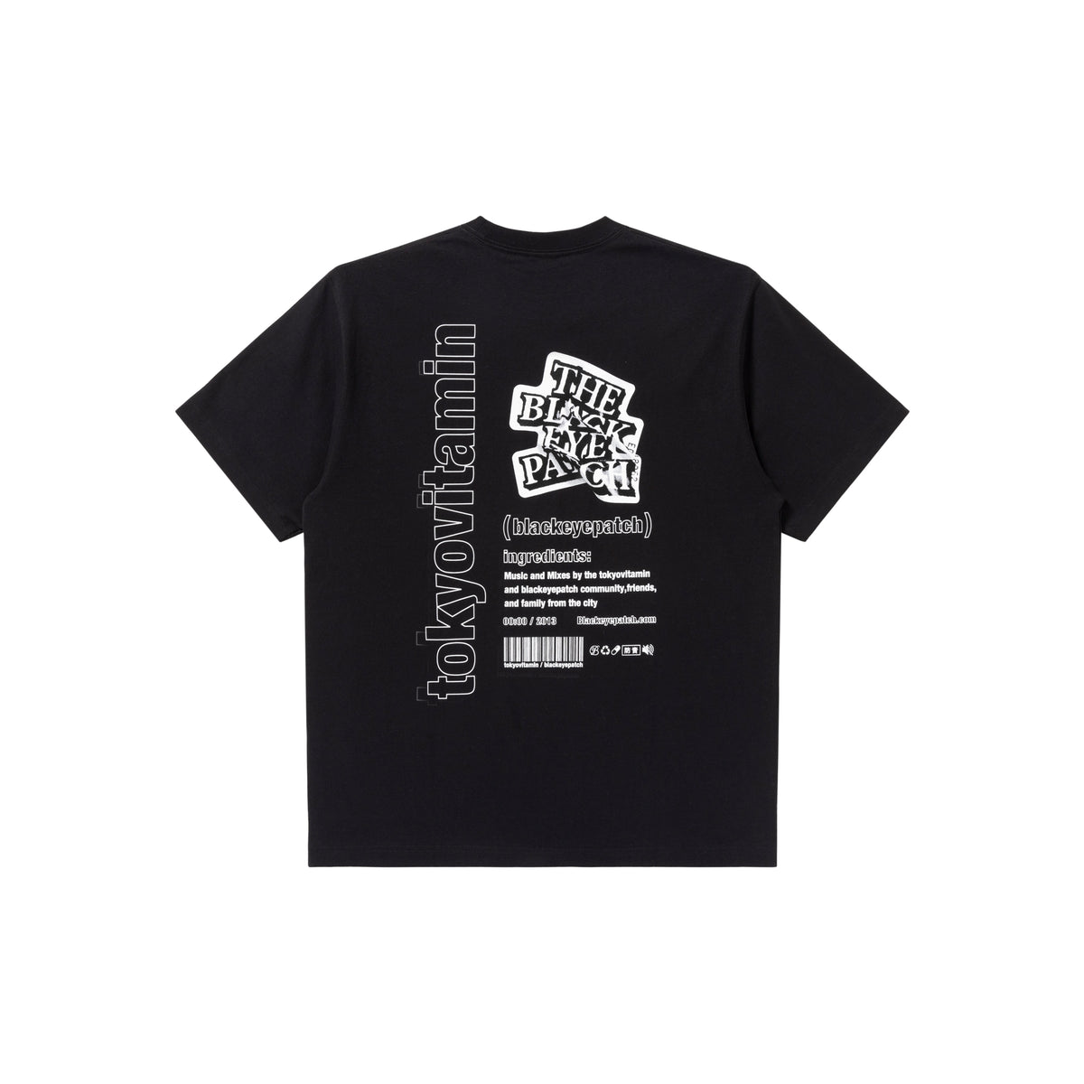 BlackEyePatch x tokyovitamin TEE BLACK