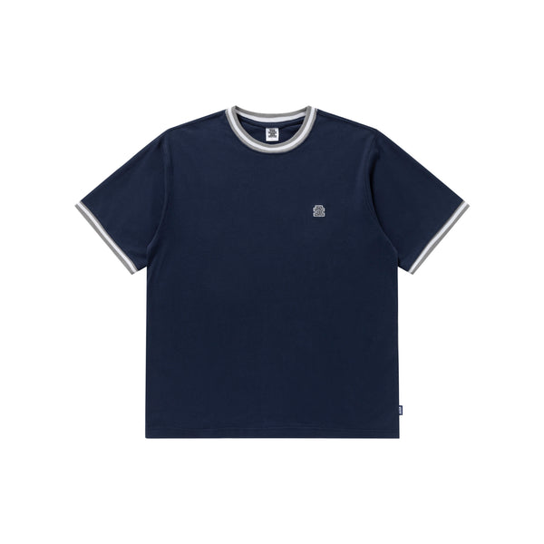 SMALL OG LABEL RIB KNITTED TEE NAVY