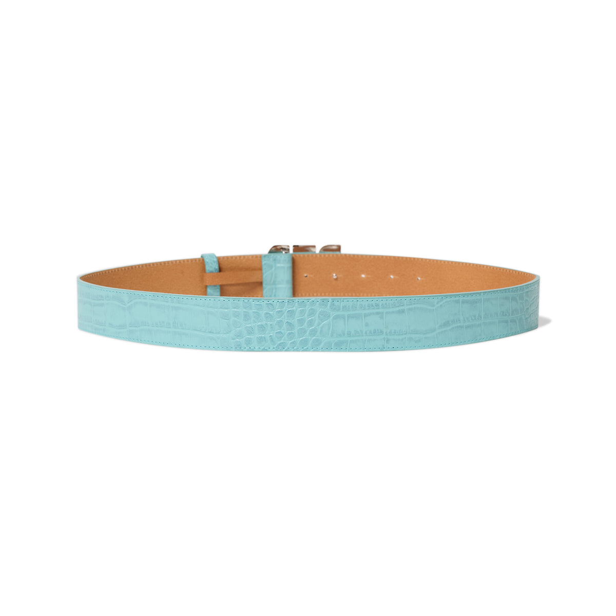 CROCODILE LETTERS BELT TURQUOISE – BlackEyePatch