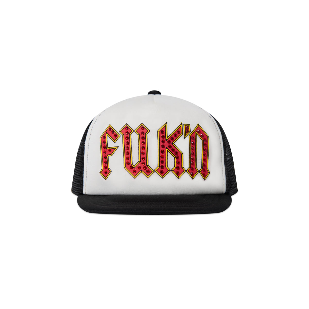 RHINESTONE FUK'N MESH CAP BLACK – BlackEyePatch