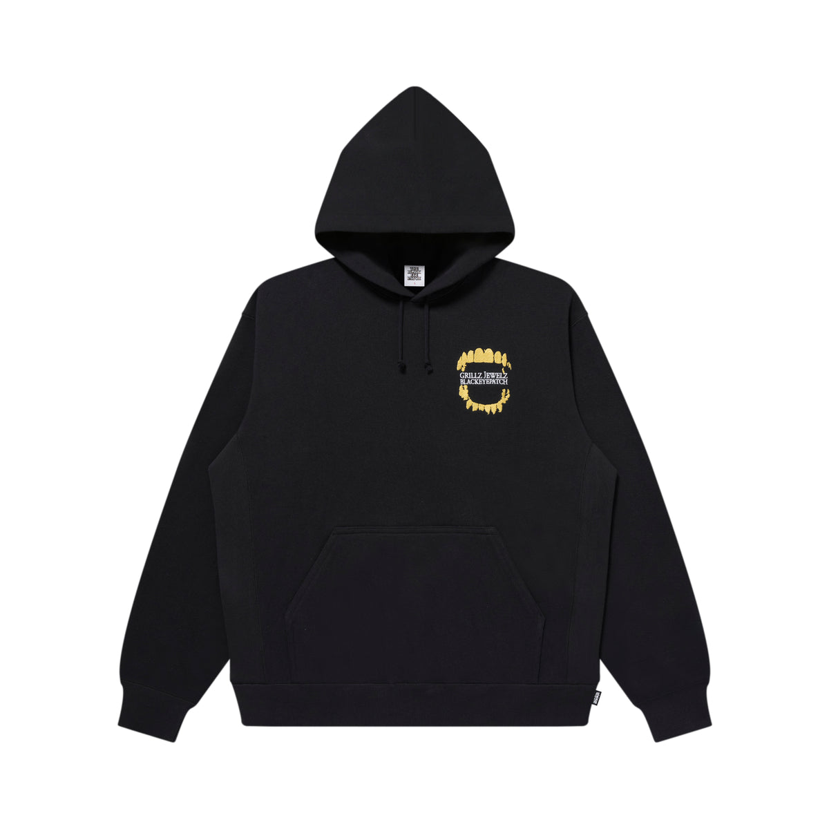GRILLZ JEWELZ GOLDTEETH HOODIE BLACK – BlackEyePatch