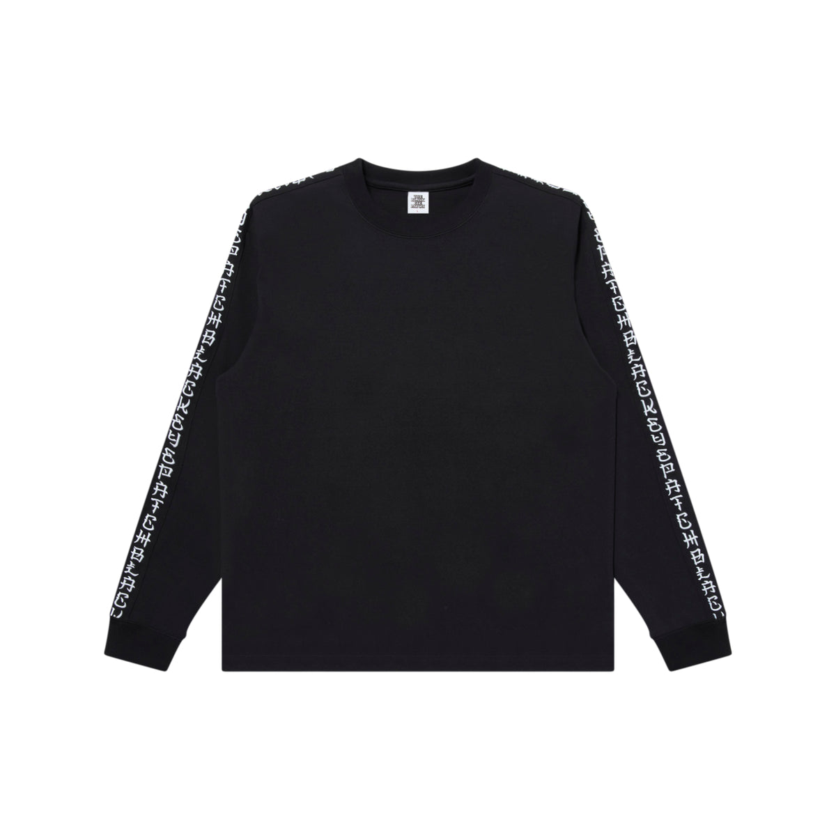 KANJI SLEEVES EMBROIDERED L/S TEE BLACK/WHITE – BlackEyePatch