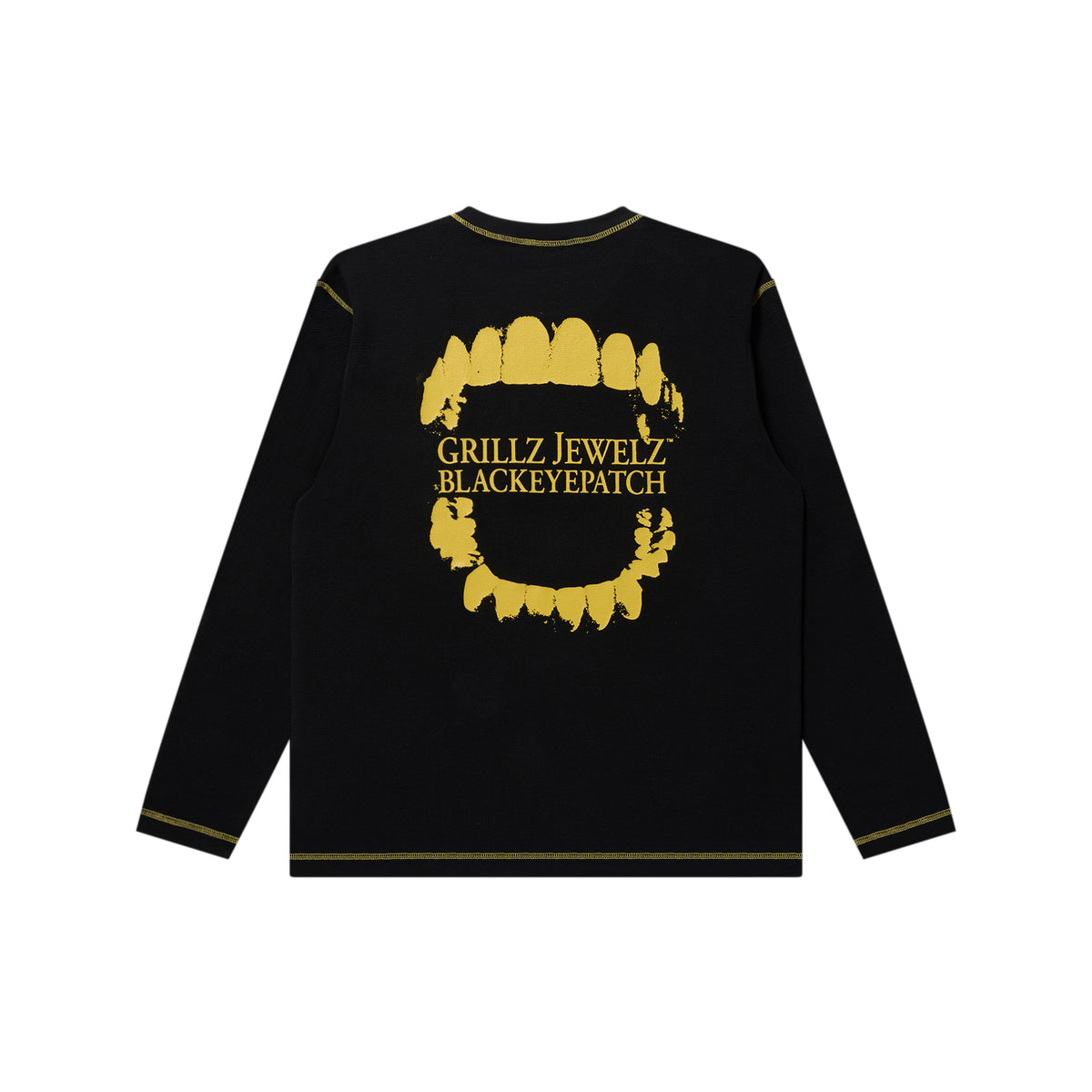GRILLZ JEWELZ GOLDTEETH THERMAL L/S TEE BLACK – BlackEyePatch