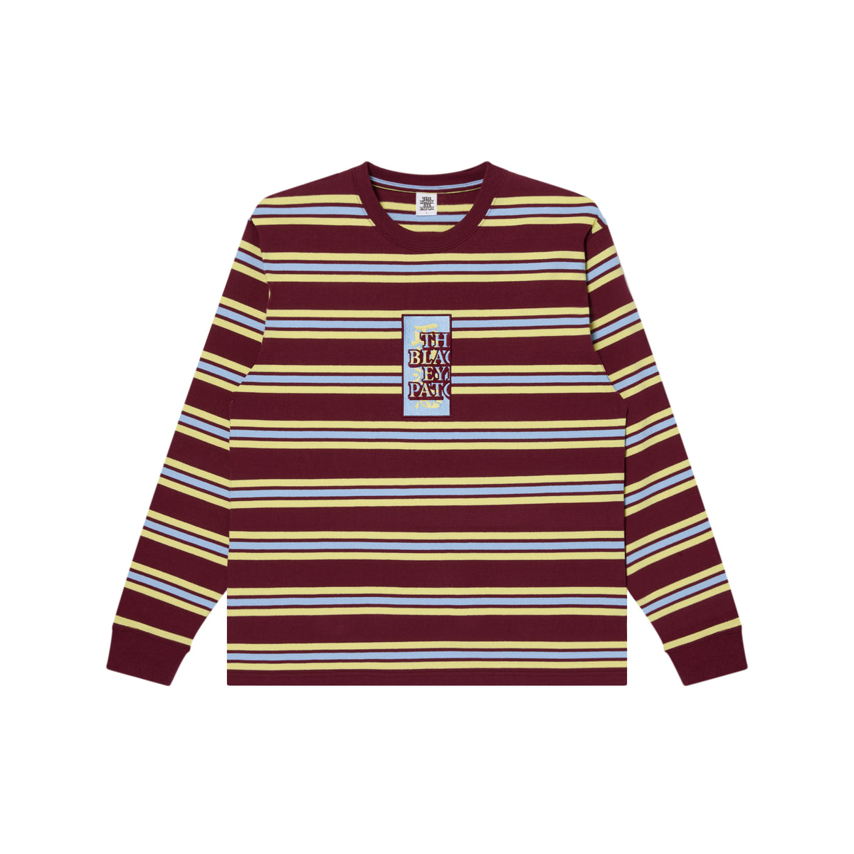 HWC LABEL STRIPED HEAVYWEIGHT L/S TEE – BlackEyePatch