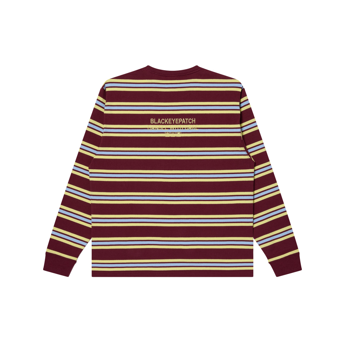 HWC LABEL STRIPED HEAVYWEIGHT L/S TEE – BlackEyePatch