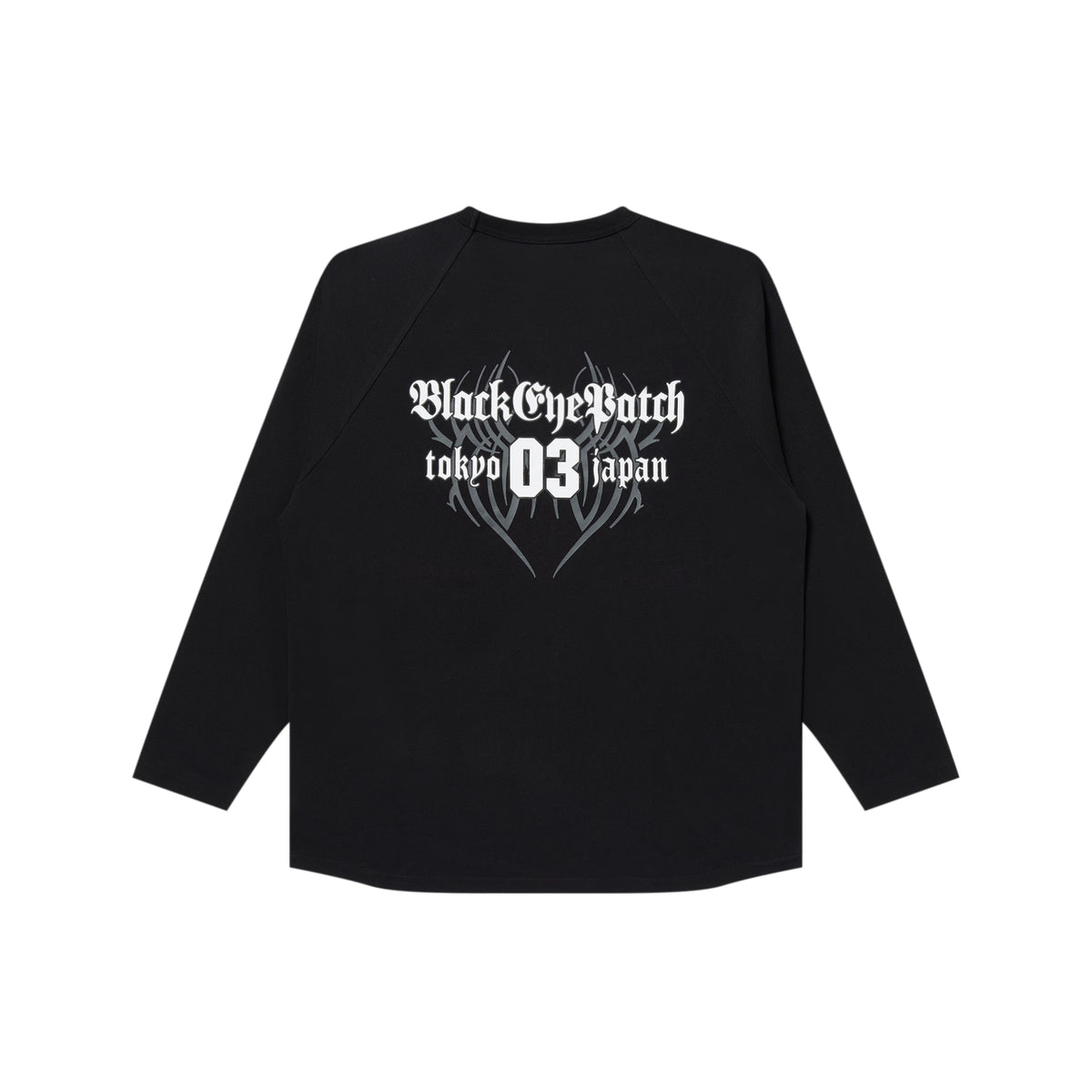 TRIBAL 03 RAGLAN L/S TEE BLACK – BlackEyePatch