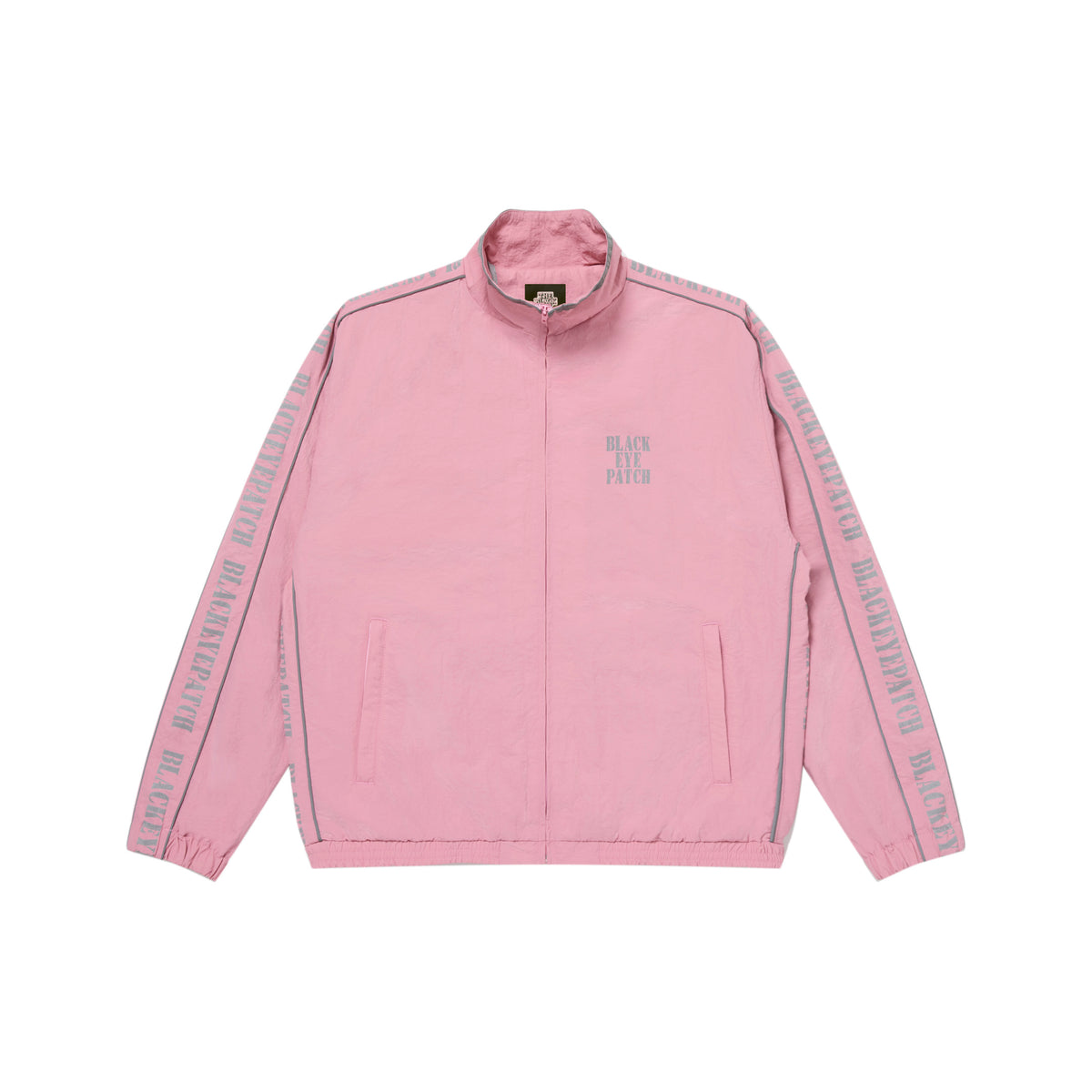 REFLECTIVE STENCIL LOGO TRACK JACKET PINK – BlackEyePatch