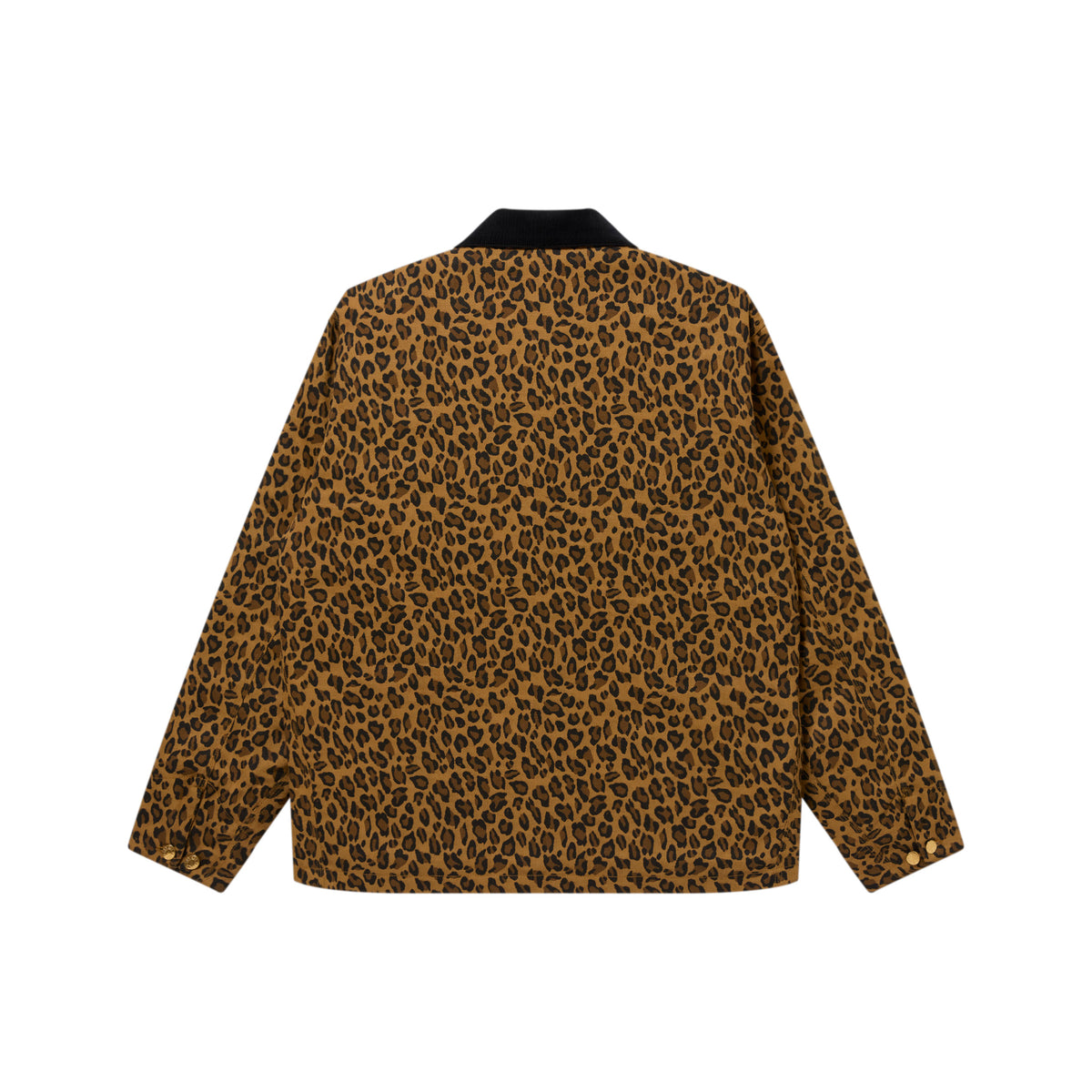 LEOPARD PATTERNED COVERALL JACKET BROWN – BlackEyePatch