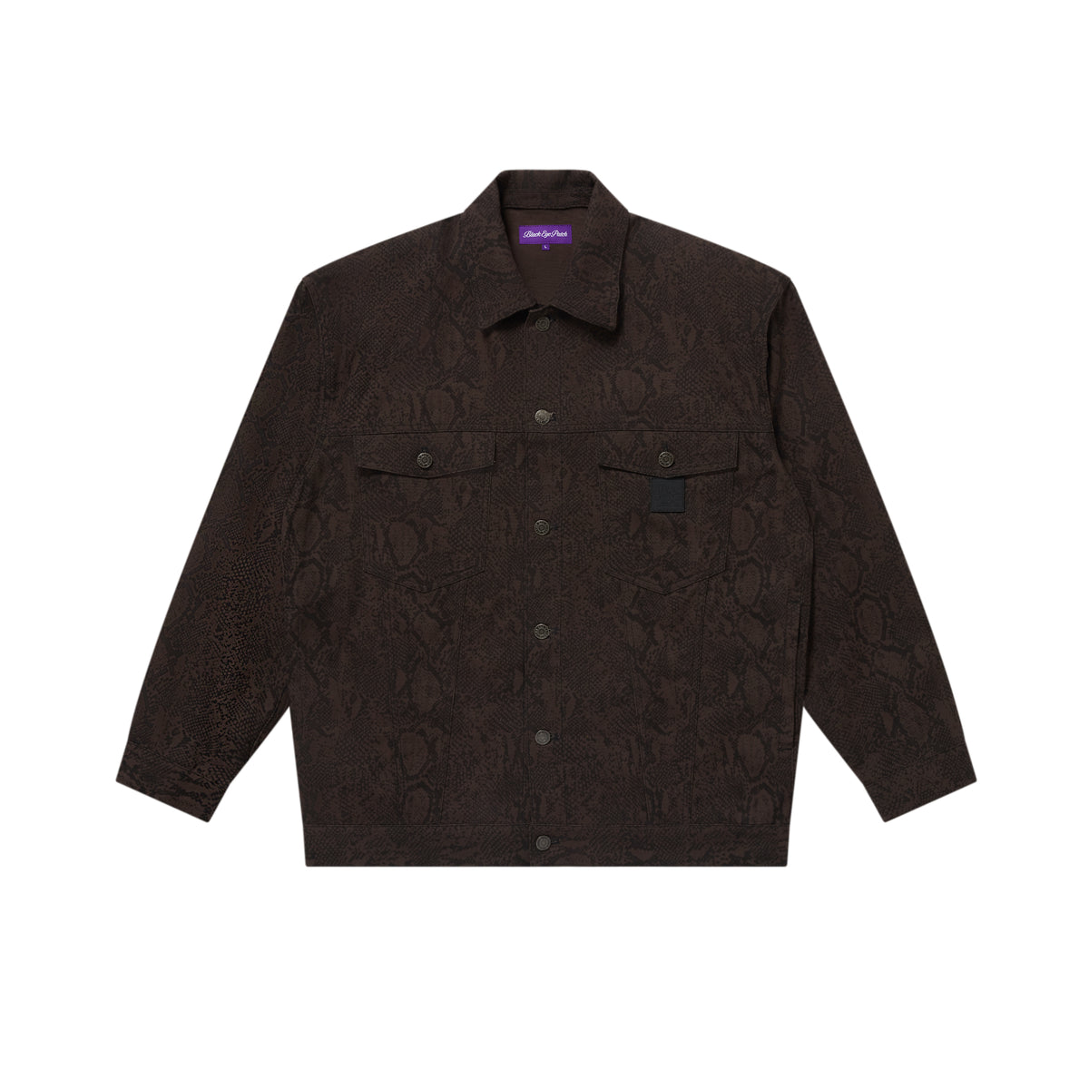 PYTHON PATTERNED TRACKER JACKET BLACK – BlackEyePatch