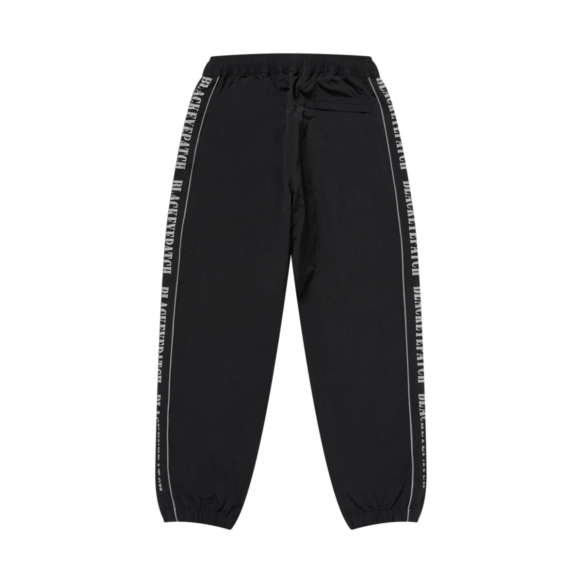 REFLECTIVE STENCIL LOGO TRACK PANTS BLACK – BlackEyePatch