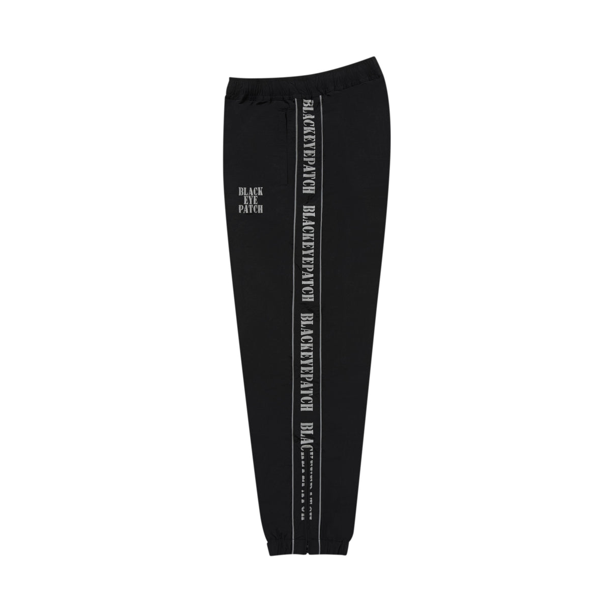 REFLECTIVE STENCIL LOGO TRACK PANTS BLACK – BlackEyePatch