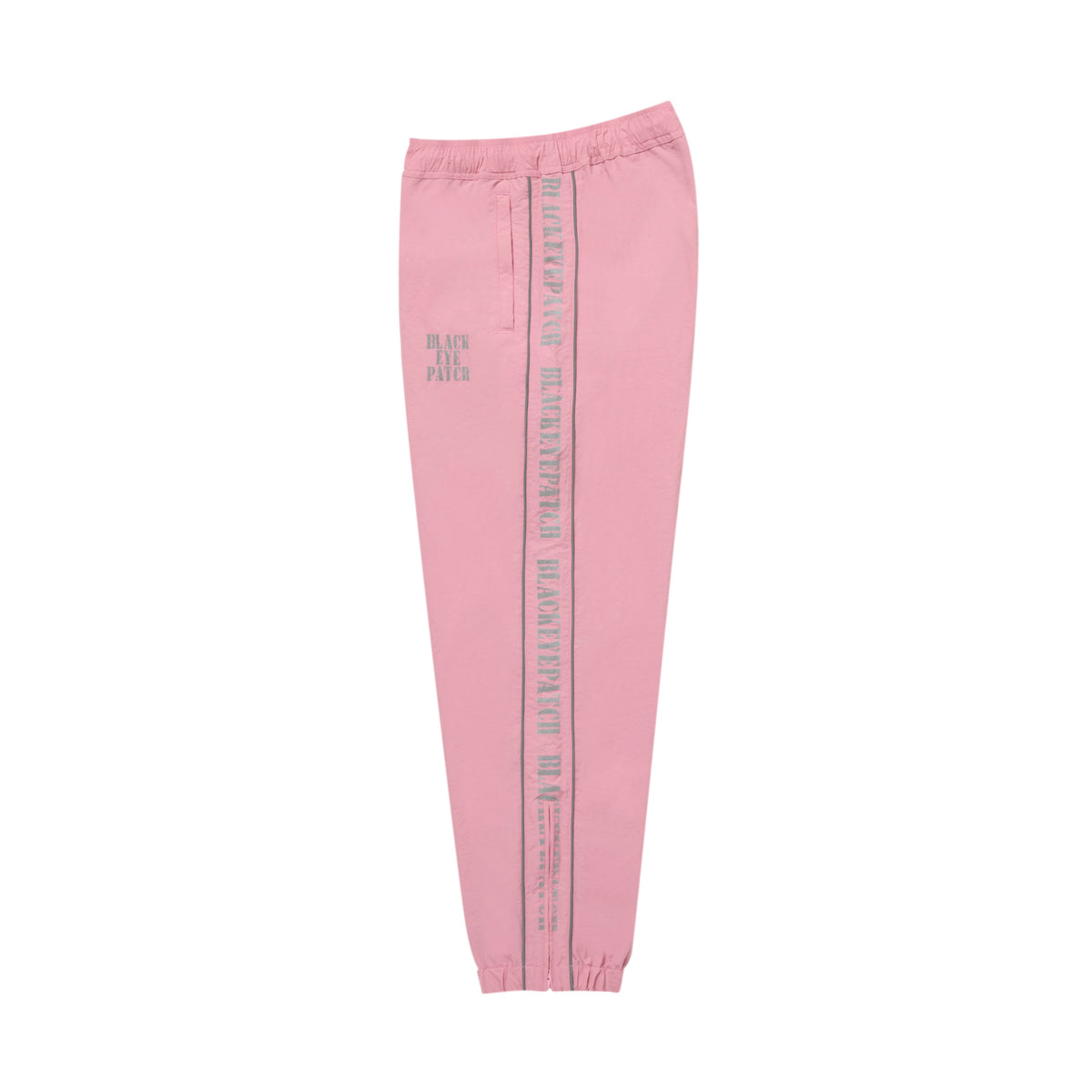 REFLECTIVE STENCIL LOGO TRACK PANTS PINK – BlackEyePatch