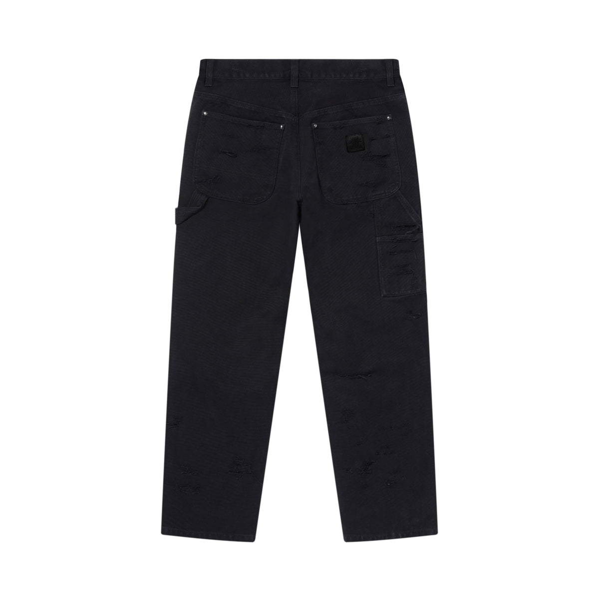 DESTROYED DOUBLE KNEE PAINTER PANTS BLACK – BlackEyePatch