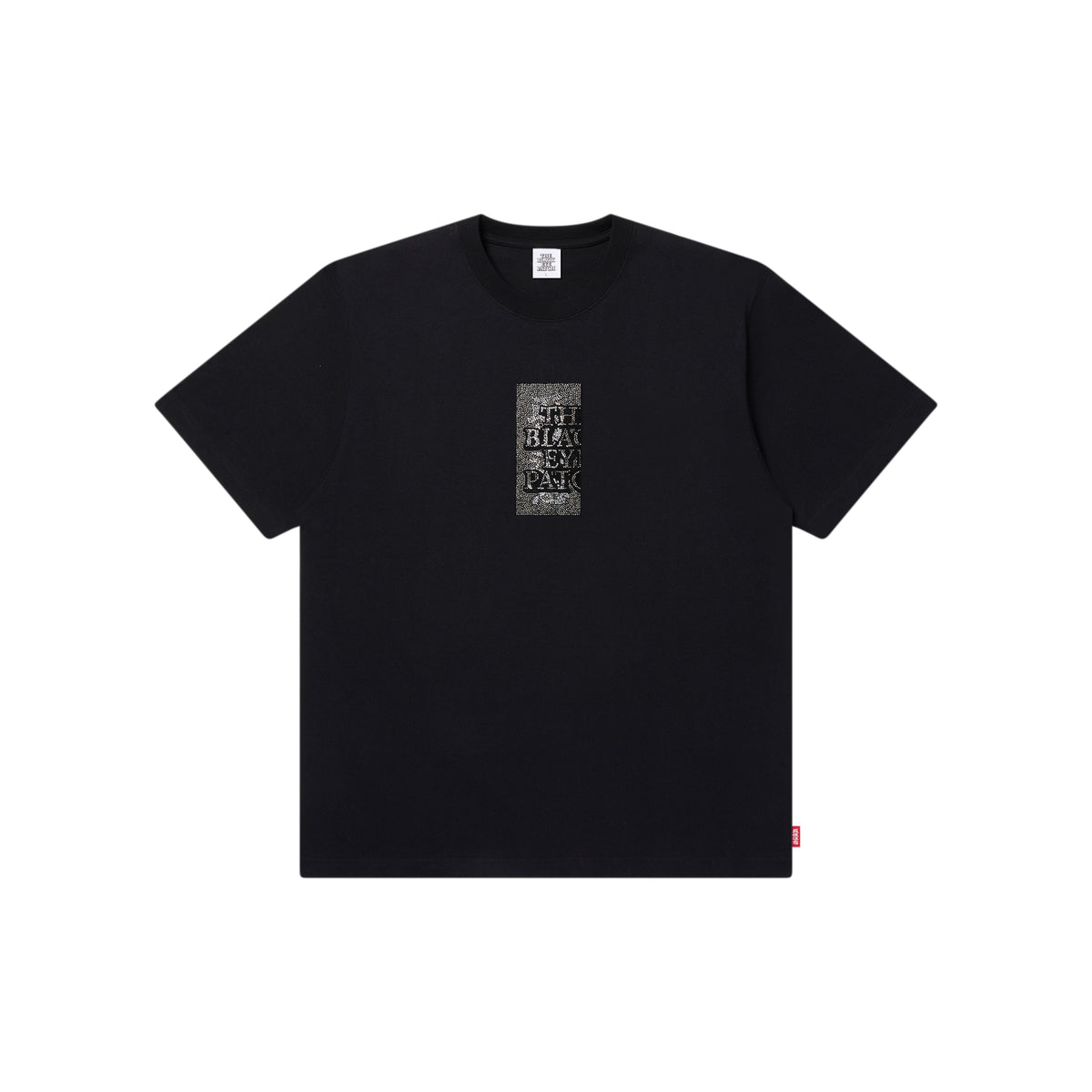 RHINESTONE GRAYSCALE HWC LABEL TEE BLACK – BlackEyePatch