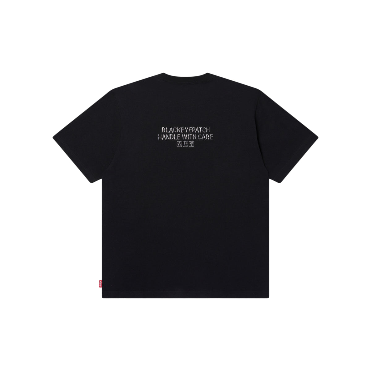 ブラックアイパッチ RHINESTONE HWC LABEL TEE L RHINESTONE GRAYSCALE HWC LABEL TEE BLACK – BlackEyePatch
