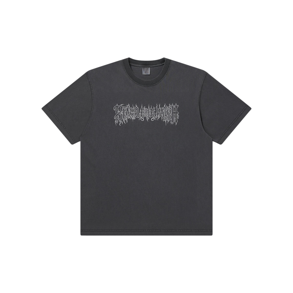 BLACK METAL LOGO TEE WASHED BLACK – BlackEyePatch