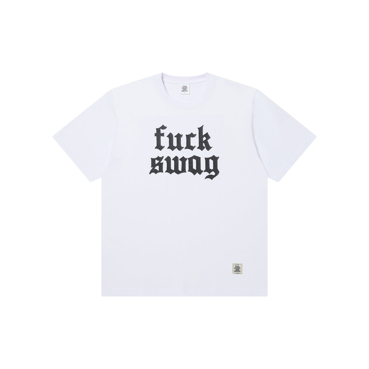 FUCK SWAG TEE WHITE – BlackEyePatch