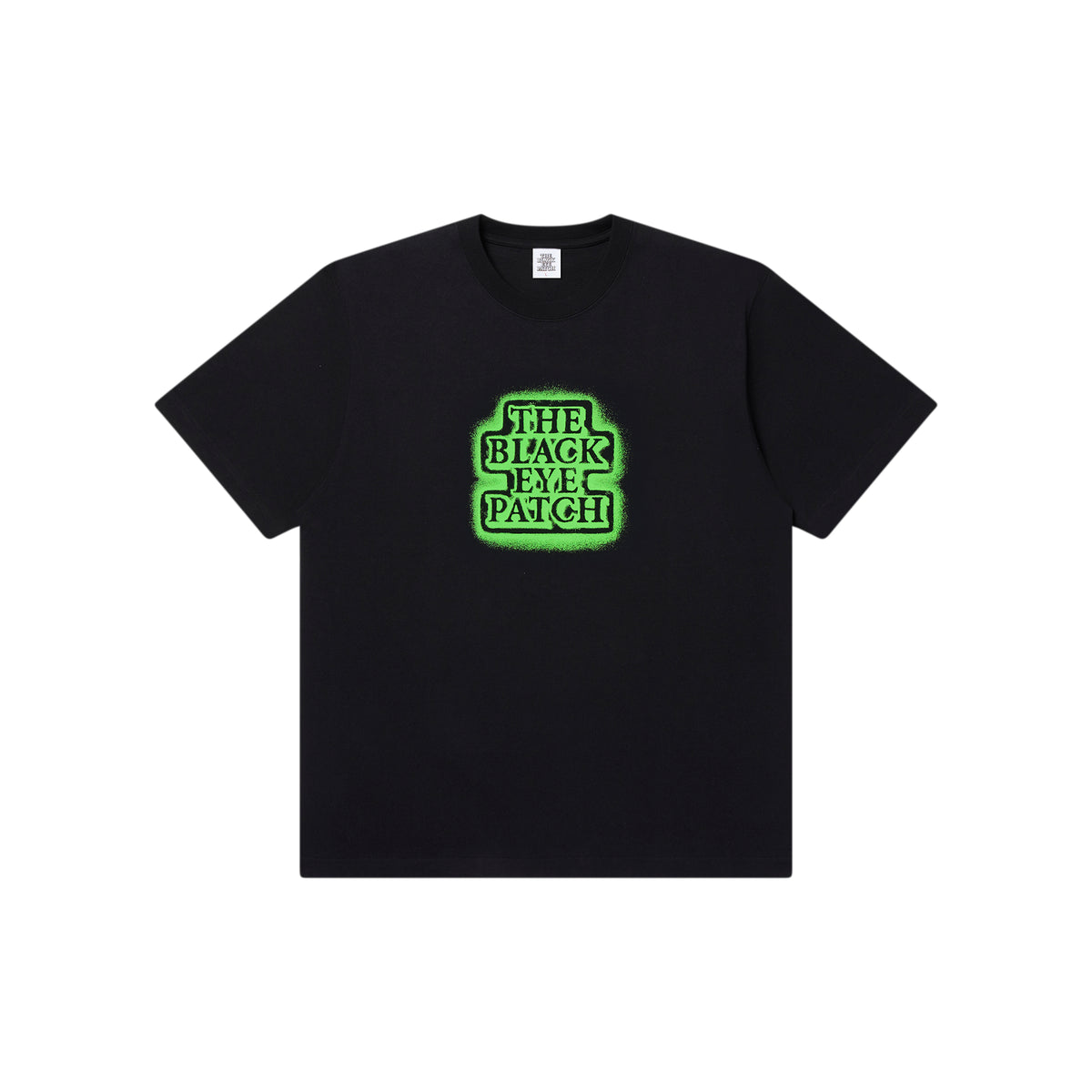 GLOW IN THE DARK SPRAYED OG LABEL TEE BLACK – BlackEyePatch