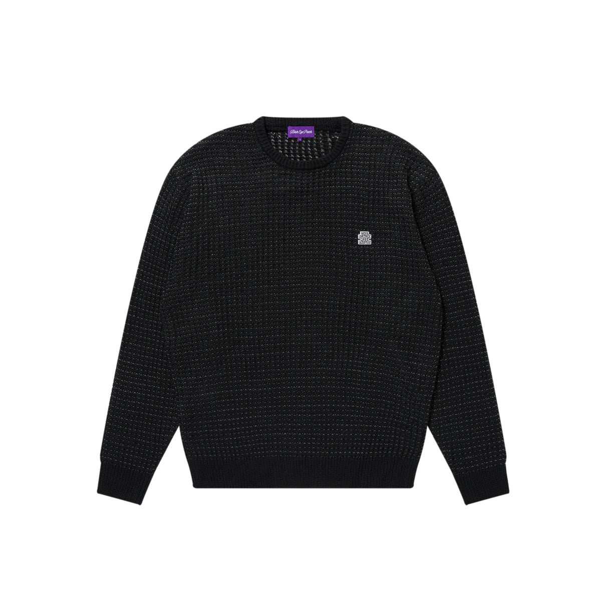 SMALL OG REFLECTIVE KNIT SWEATER BLACK – BlackEyePatch