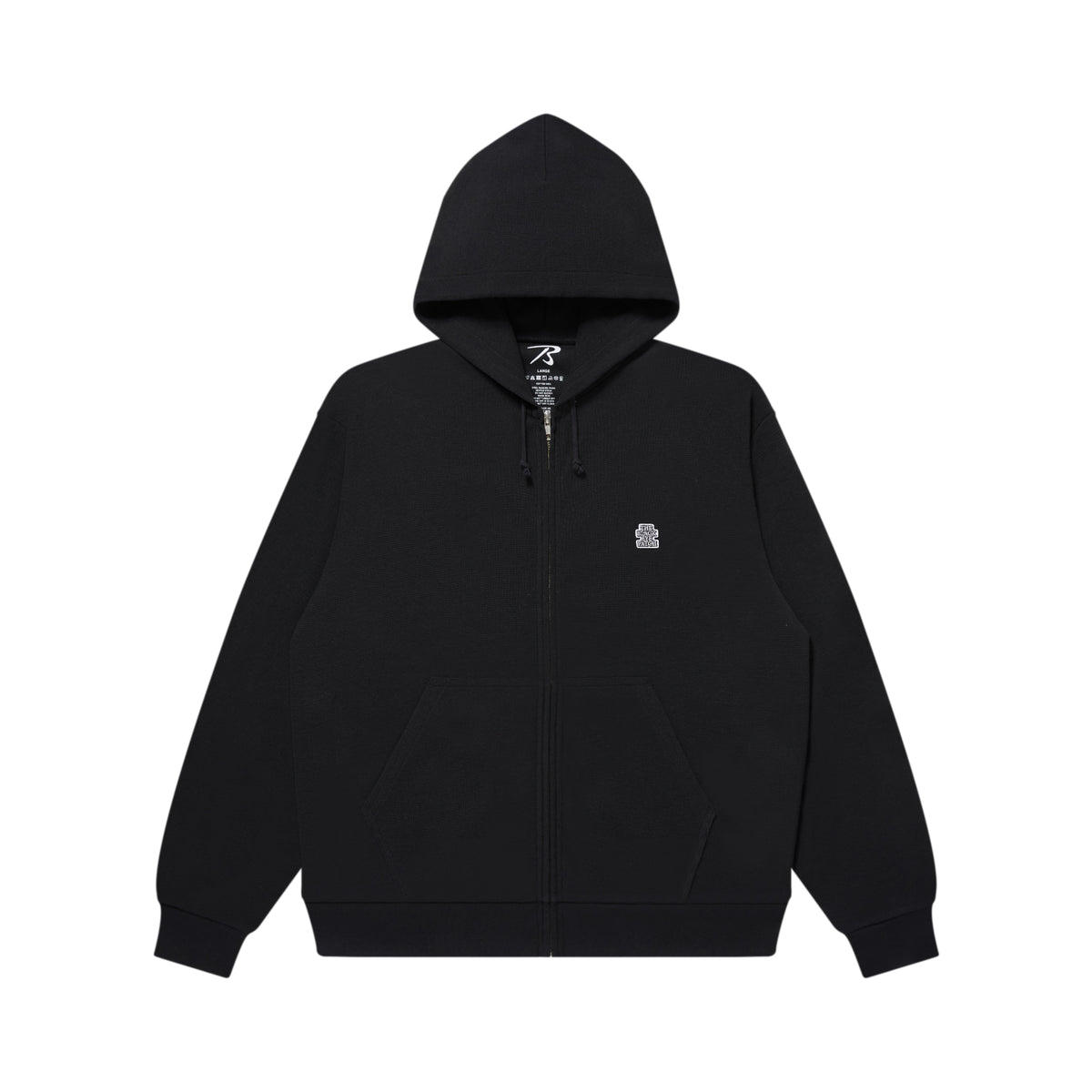 SMALL OG THERMAL ZIP HOODIE BLACK – BlackEyePatch