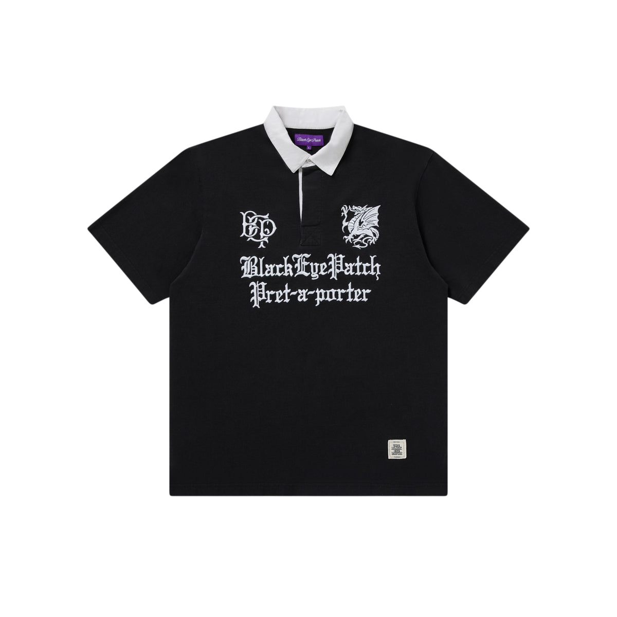 PRET-A-PORTER S/S RUGBY SHIRT BLACK – BlackEyePatch