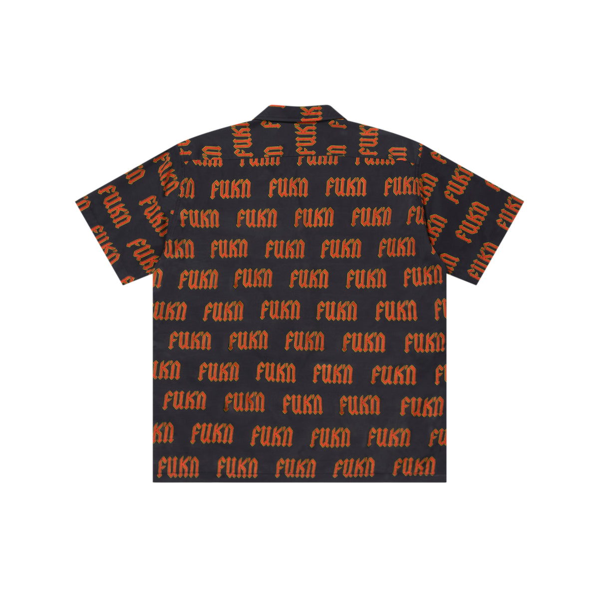 FUK'N PATTERNED OPEN COLLARED S/S SHIRT – BlackEyePatch