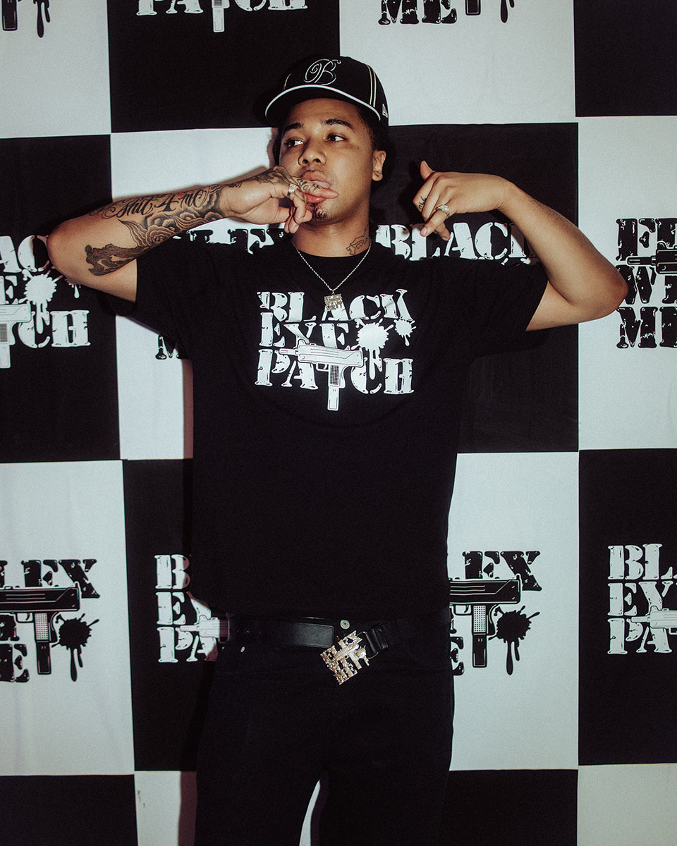 FWM YOKO LOGO TEE BLACK – BlackEyePatch
