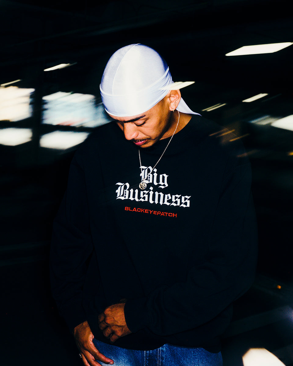 BIG BUSINESS CREW SWEAT BLACK – BlackEyePatch