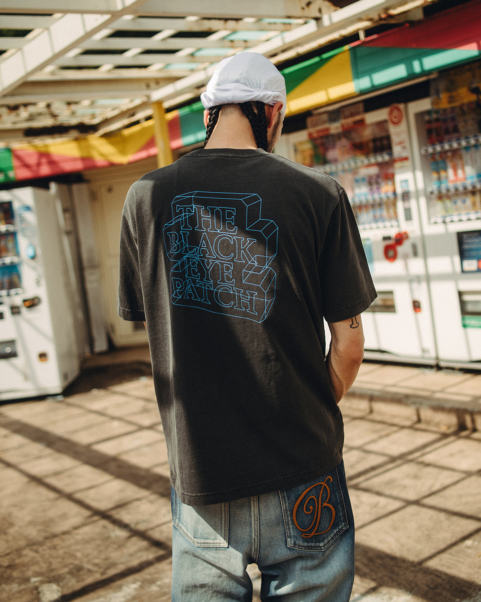 POLYGON OG LABEL TEE WASHED BLACK – BlackEyePatch