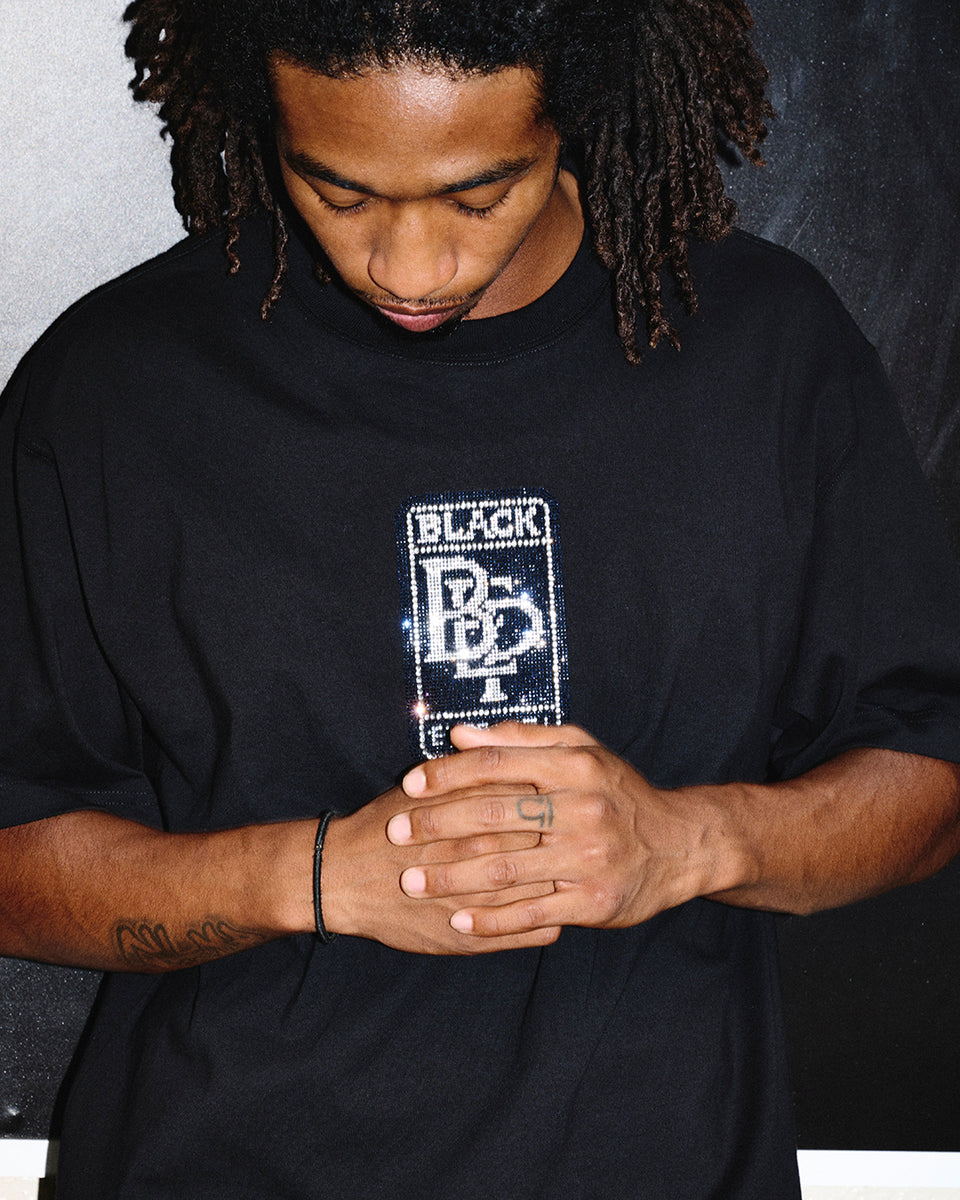 ブラックアイパッチ RHINESTONE DOUBLE R LOGO TEE M RHINESTONE DOUBLE R LOGO TEE BLACK – BlackEyePatch