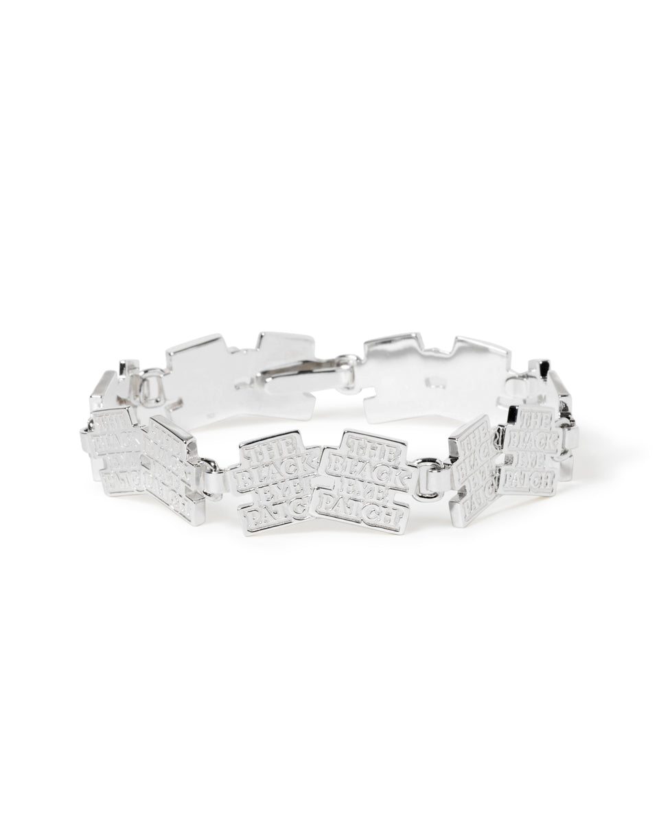 DOUBLE OG LABEL BRACELET SILVER 7link